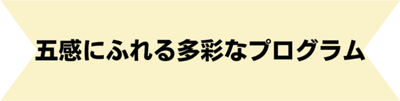 5感にふれる多彩なプログラム-1